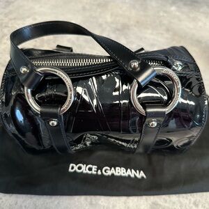 Dolce & Gabbana Glossy Black Mini Bag
